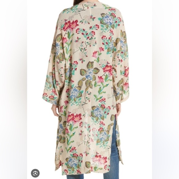 Free People Latimer Kimono In Neutral Combo Size XS NWT - Picture 3 of 11